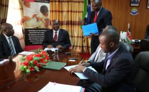 Governor Ojaamong' in His Busia Office